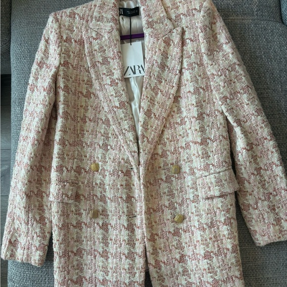 💖 Brand New Zara Textured Blazer – Size Small 💖 - Picture 5 of 7